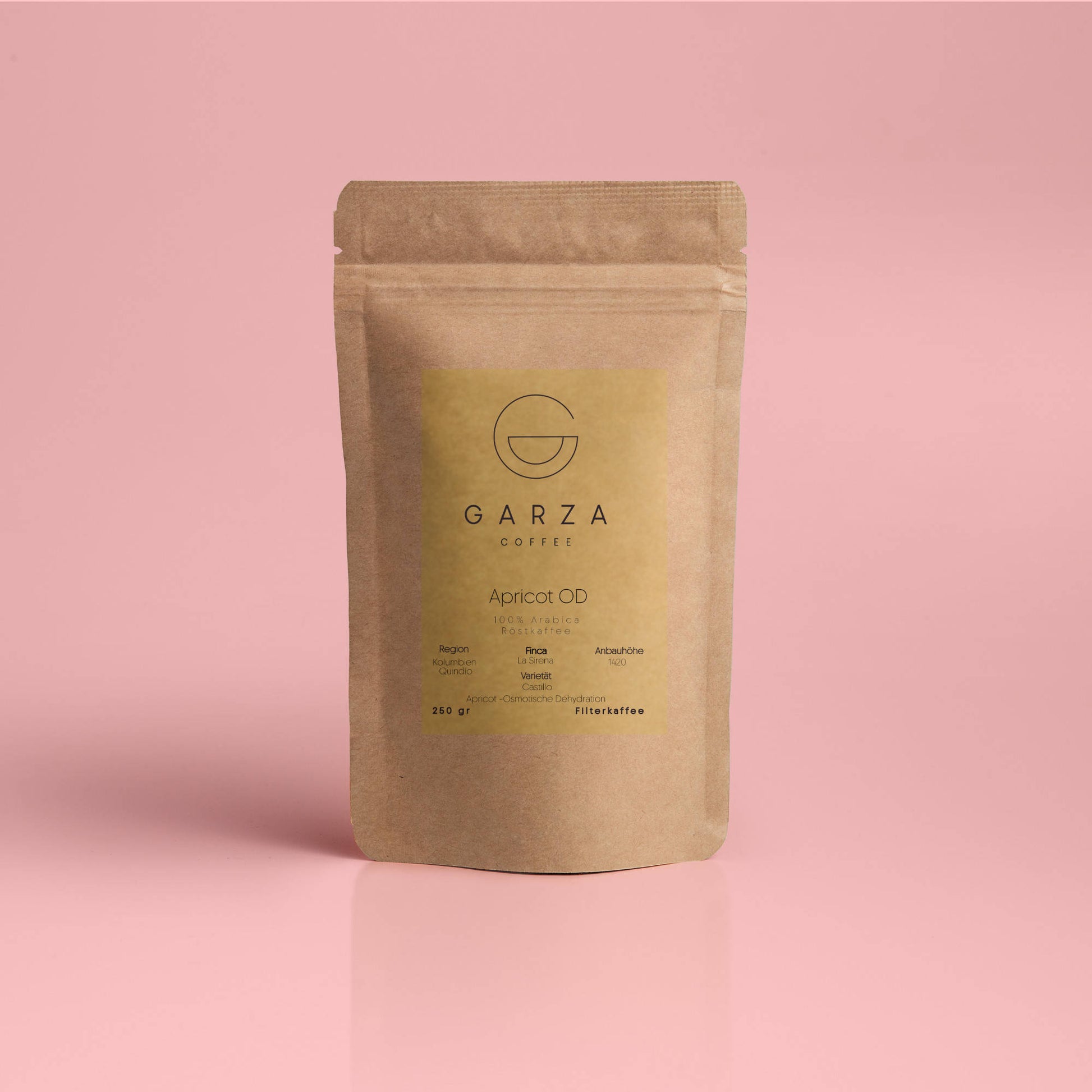 Speciality Coffee aus Kolumbien für Filterkaffee Apricot OD Garza Coffee