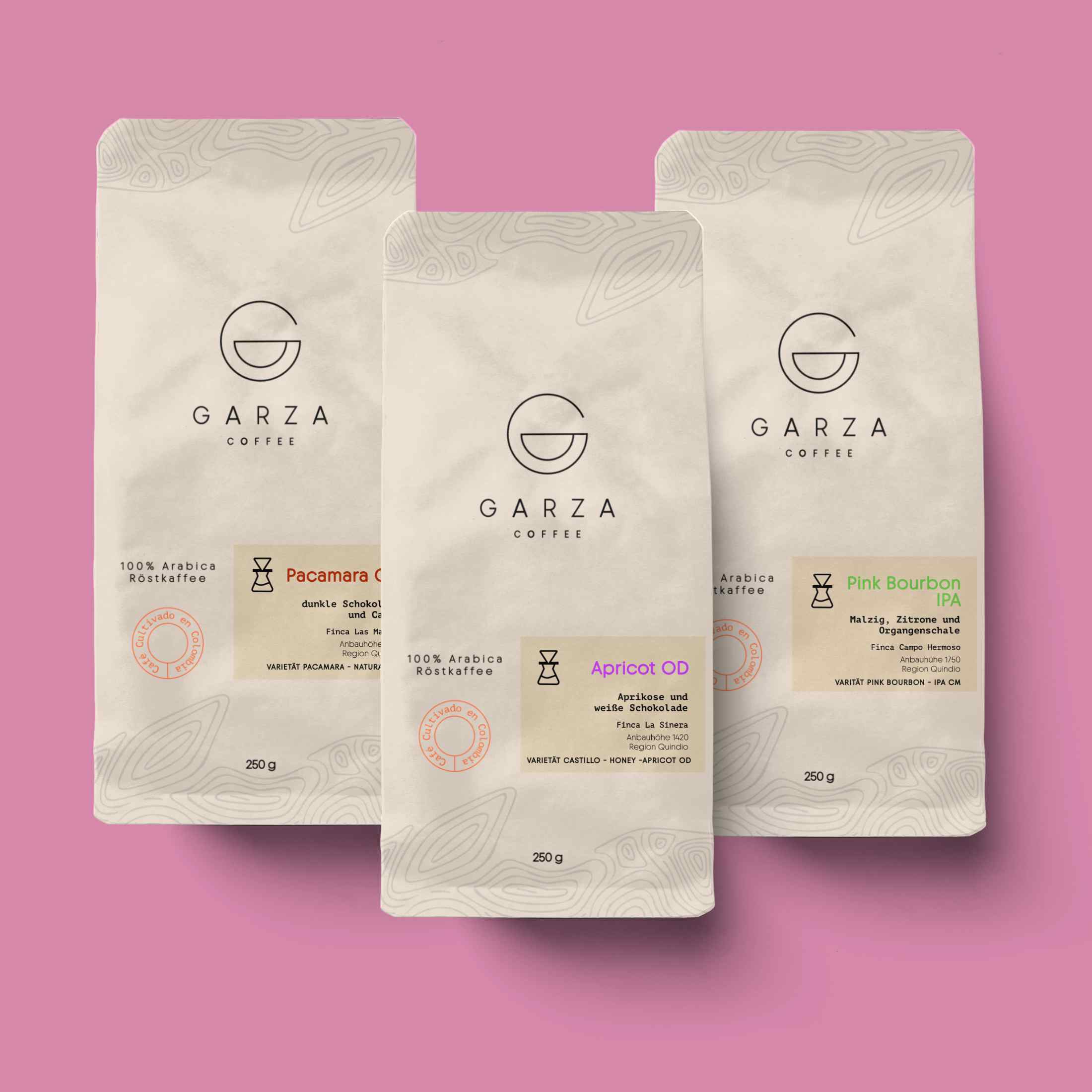 Garza Coffee Co-fermented Trio Apricot OD Pink Bourbon IPA Pacamara CM