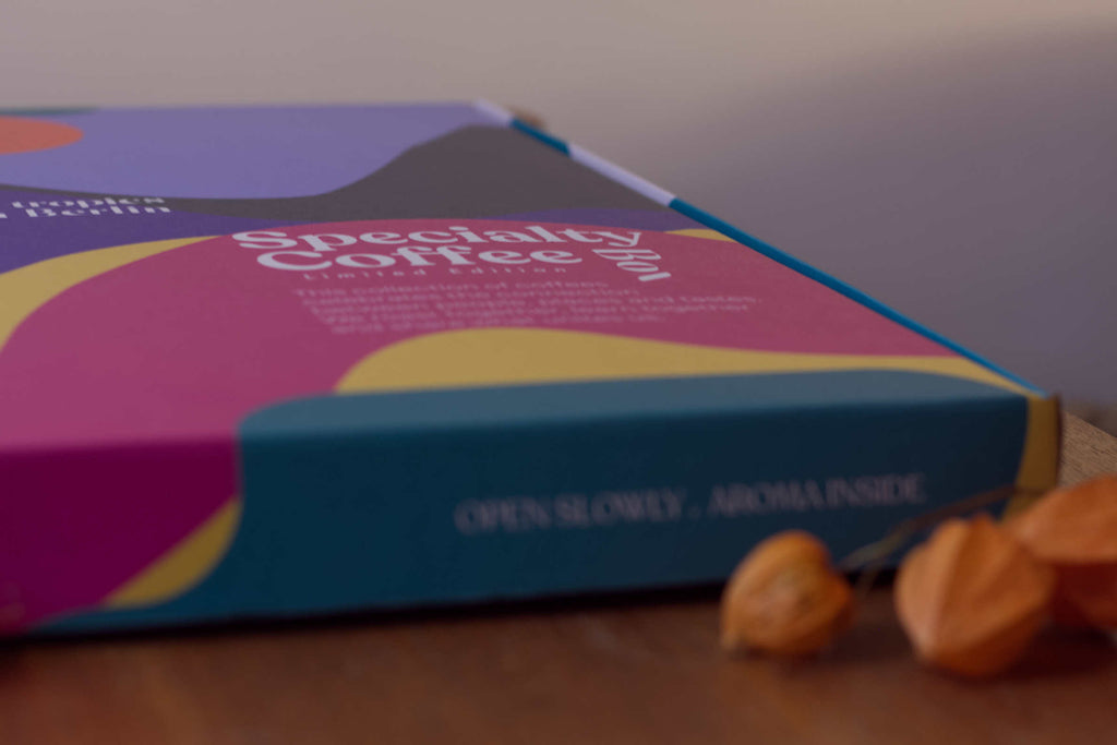 Adventskalender 2025 Garza Coffee Cafe lulo, Warawul, Caraya, Umbral 