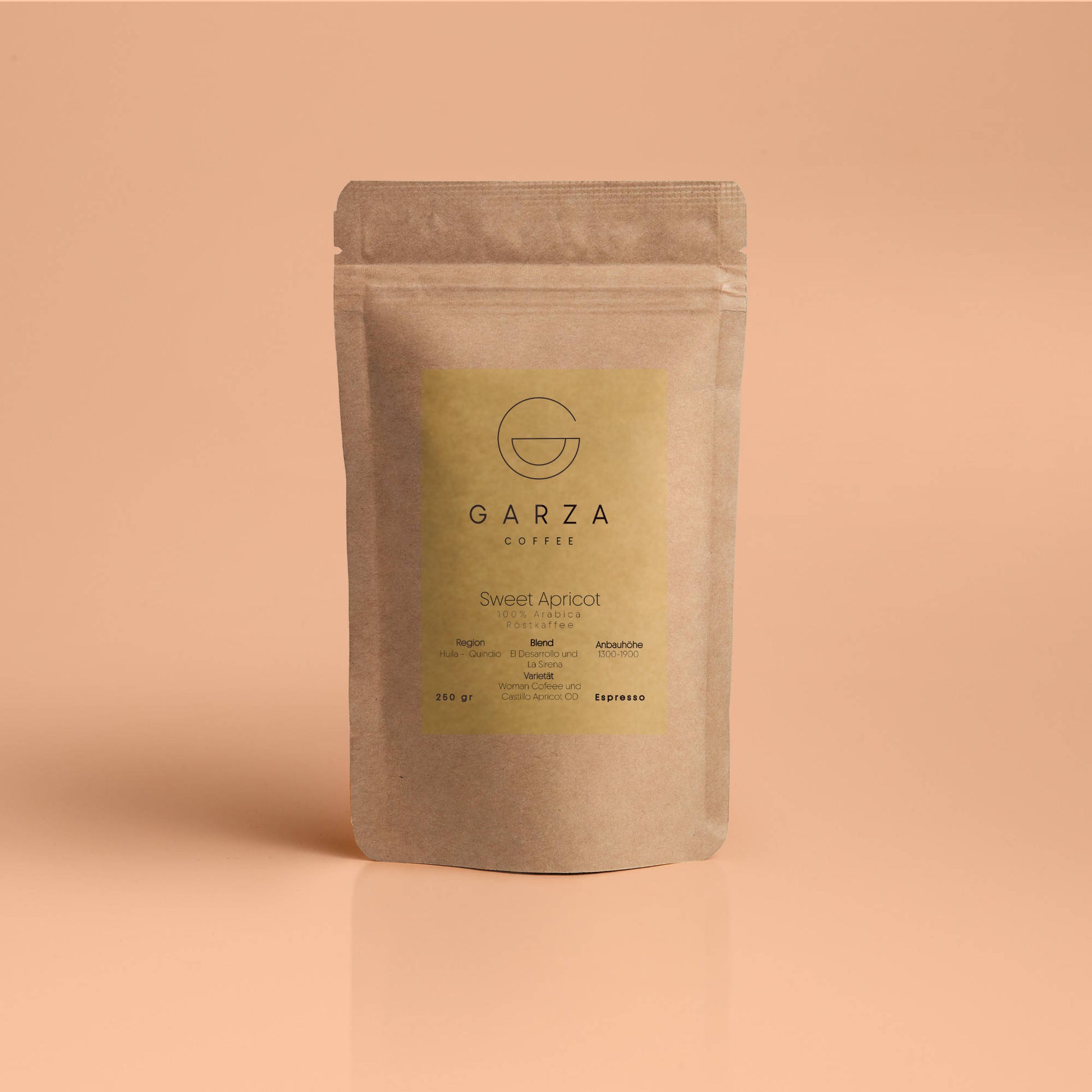 Sweet Apricot speciality coffee von garza Coffee 250g
